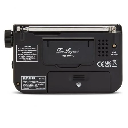Aiwa RS-55BK Radio Portátil Negro Aiwa RS-55BK Radio Portátil Negro
